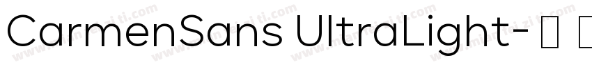 CarmenSans UltraLight字体转换